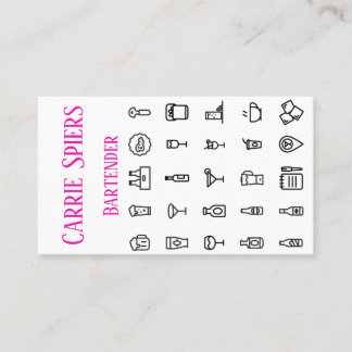 イベントのバーテンダーの名刺 名刺