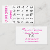 イベントのバーテンダーの名刺 名刺 (正面/裏面)