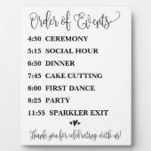 イベントの結婚計画記号の順序 フォトプラーク (正面)