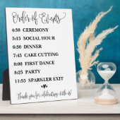 イベントの結婚計画記号の順序 フォトプラーク (側面)