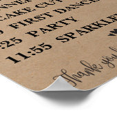 イベントの結婚計画記号の順序 ポスター (角)