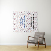 イベントの背景 ジービング/ボッピング - テキストは編集可能 タペストリー (インサイチュ(横))