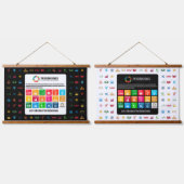 イベントの背景SDGウォールアートforクラスルームズオフィス 吊り下げ型タペストリー (ダブル)