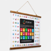 イベントの背景SDGウォールアートforクラスルームズオフィス 吊り下げ型タペストリー (傾斜あり)