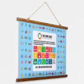 イベントの背景SDGウォールアートforクラスルームズオフィス 吊り下げ型タペストリー (傾斜あり)