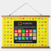 イベントの背景SDGウォールアートforクラスルームズオフィス 吊り下げ型タペストリー (正面2)