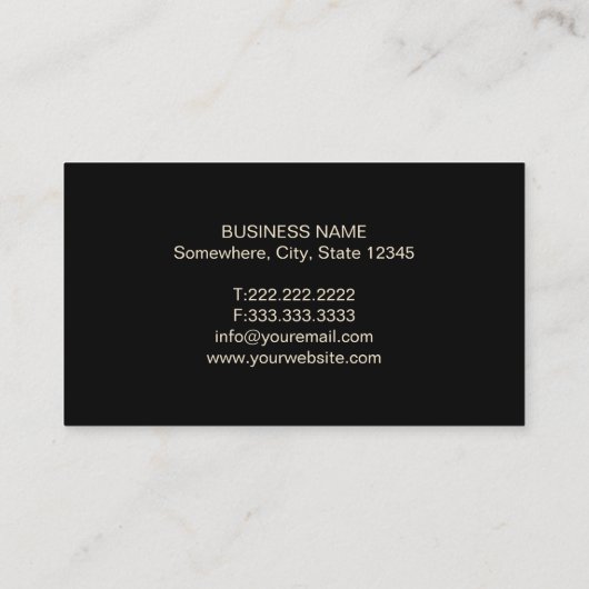 イベントの計画を結婚するモダンなパイナップルホイルの金ゴールド 名刺 (裏面)