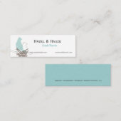 イベントの計画を結婚する自然に入り込んでいる鳥 スキニー名刺 (正面/裏面)