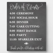 イベントの計結婚画記号のチョーク順 フォトプラーク (正面)