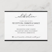 イベントの迅速の結婚披露宴カード エンクロージャーカード (正面)