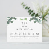 イベントの順序タイムラ結婚インの緑 エンクロージャーカード (スタンド正面)