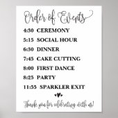 イベントの順序 ポスター (正面)