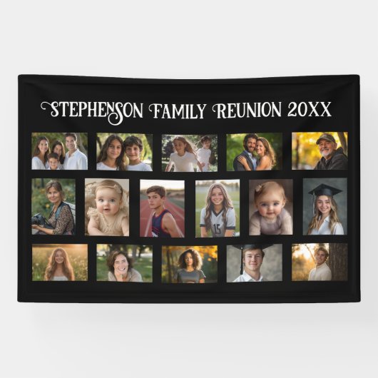 イベントまたはファミリー懇親会16フォトコラージバナー 横断幕 (横)