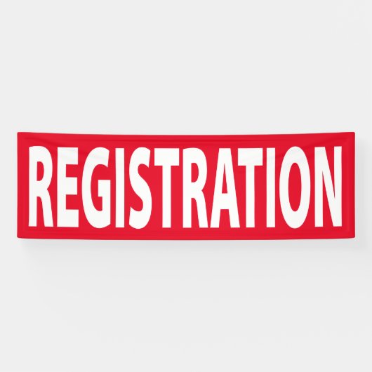 イベントまたは会議の登録バナー 横断幕 (横)