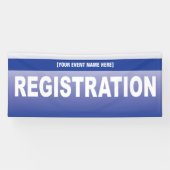 イベントまたは会議登録テーブルバナー 横断幕 (横)