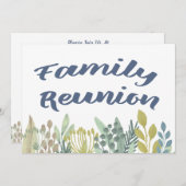 イベントを集める花の家族会 招待状 (正面/裏面)