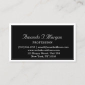 イベントウェディングプランナーダイヤモンド白黒 名刺 (裏面)