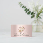 イベントウェディングプランナーフローラバラロゴQRCODE 名刺 (スタンド正面)