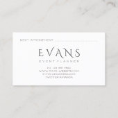 イベントウェディングプランナーブラック金ゴールドライト発光 予約カード (裏面)