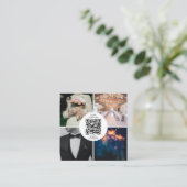 イベントウェディングプランナー写真QRコードソーシャルメディア スクエア名刺 (スタンド正面)