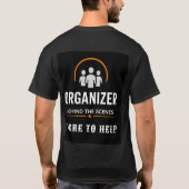 📋 イベントオーガナイザー管理チームスタッフ 🎤 Tシャツ (裏面)