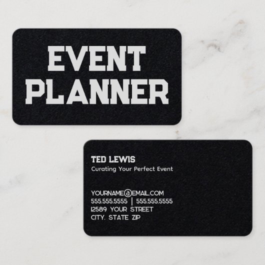 イベントオーガナイザー イベントプランナー 名刺 (正面/裏面)