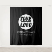 イベントカスタムの会社ロゴの背景 タペストリー (正面)