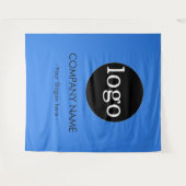 イベントカスタムの会社ロゴの背景 タペストリー (正面(横))