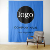 イベントカスタムの会社ロゴの背景 タペストリー (インサイチュ)