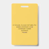 イベントカスタムイエローバッジ バッジ (裏面)