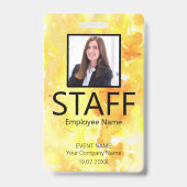 イベントカスタムイエローバッジ バッジ (正面)