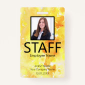 イベントカスタムイエローバッジ バッジ (正面)