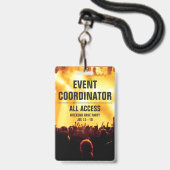 イベントカスタムコーディネーターAll Access Concert Pass B バッジ (正面（ネックストラップ付）)