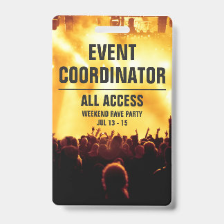 イベントカスタムコーディネーターAll Access Concert Pass B バッジ