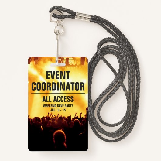 イベントカスタムコーディネーターAll Access Concert Pass B バッジ (正面ランヤード)