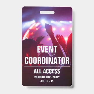 イベントカスタムコーディネーターAll Access Concert Pass B バッジ