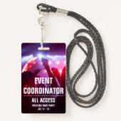 イベントカスタムコーディネーターAll Access Concert Pass B バッジ (裏面ランヤード)