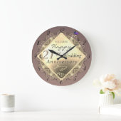 イベントカスタムシャイニーエンブレムアクリル壁時計 ラージ壁時計 (ホーム)