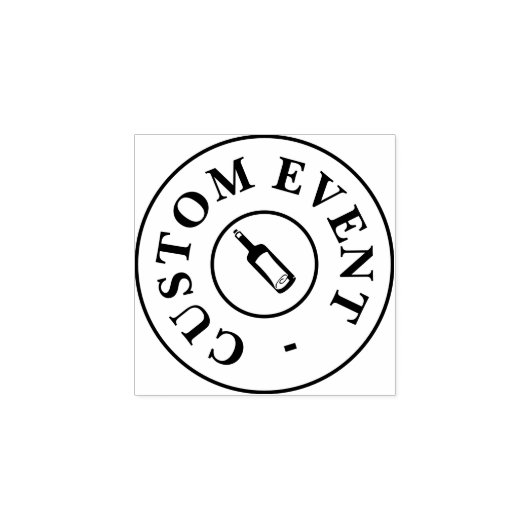 イベントカスタムハンドスタンプ – ボトル ラバースタンプ (インプリント)