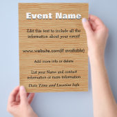 イベントカスタムパインウッド チラシ (手)