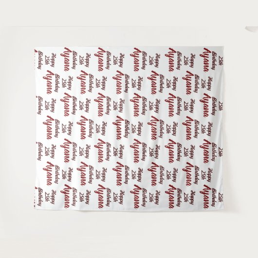 イベントカスタムパーティーの背景ステップと繰り返し タペストリー (正面(横))