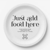 イベントカスタムパーティーロゴおもしろい ペーパープレート (正面)