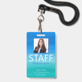 イベントカスタムブルーバッジ バッジ (正面（ネックストラップ付）)