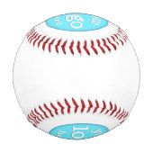 イベントカスタム会社ビジネスクラブのロゴトーナメント 野球ボール (裏面)