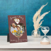 イベントカスタム卓上プレートとイーゼル フォトプラーク (側面)