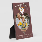 イベントカスタム卓上プレートとイーゼル フォトプラーク (側面)