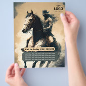 イベントカスタム又は販売のための馬フライヤー チラシ (手)