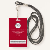 イベントカスタム赤バッジ バッジ (裏面ランヤード)