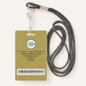 イベントカスタム金ゴールドバッジ バッジ (裏面ランヤード)