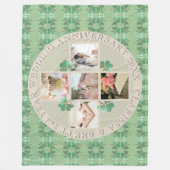 イベントカスタム.アニバーサリー懇親会5 Photos Shamrock フリースブランケット (正面)